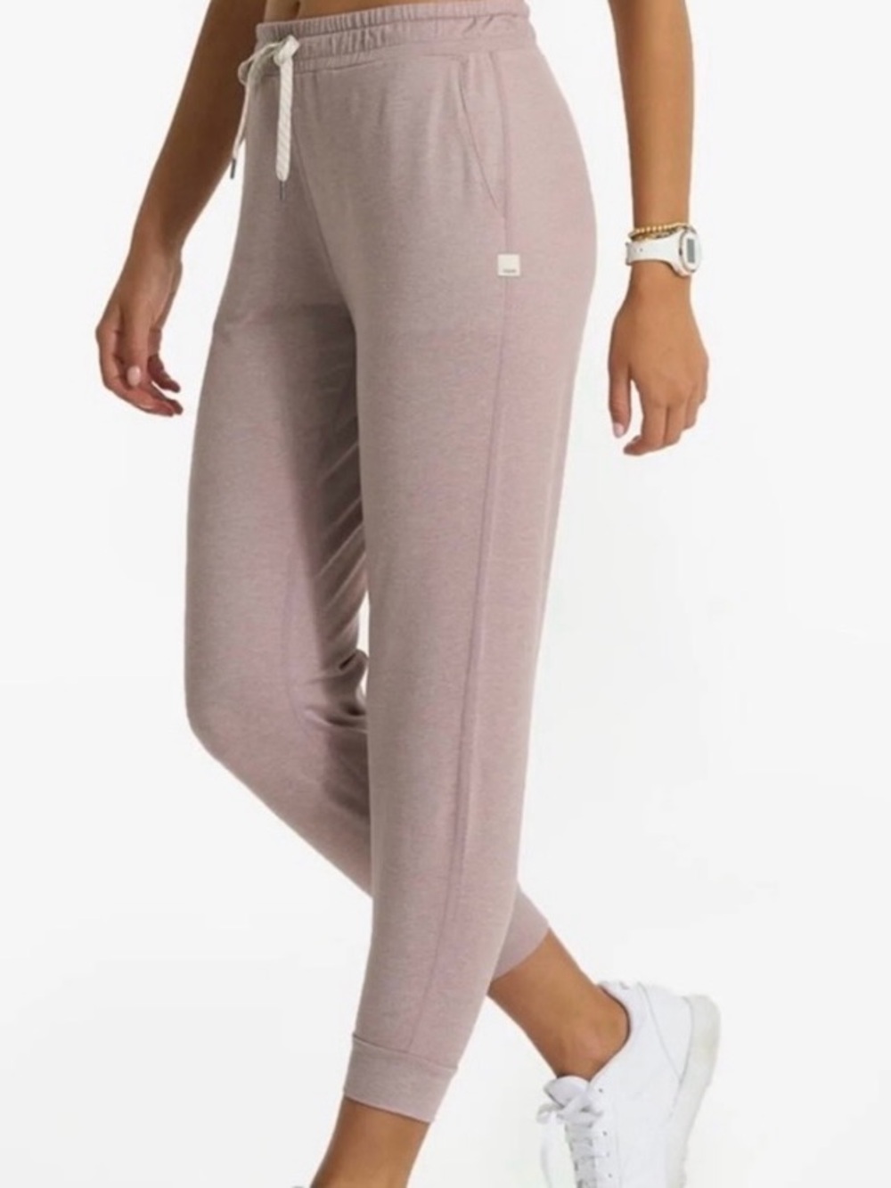 Vuori Performance Drawstring Jogger Pants - Dusty Pink Women’s Large